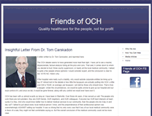 Tablet Screenshot of friendsofoch.org